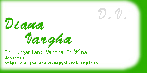 diana vargha business card